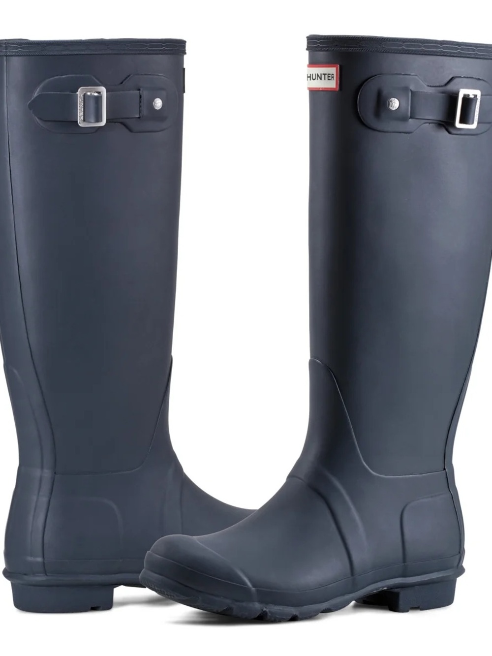 NEW tall hunter rain boots navy
